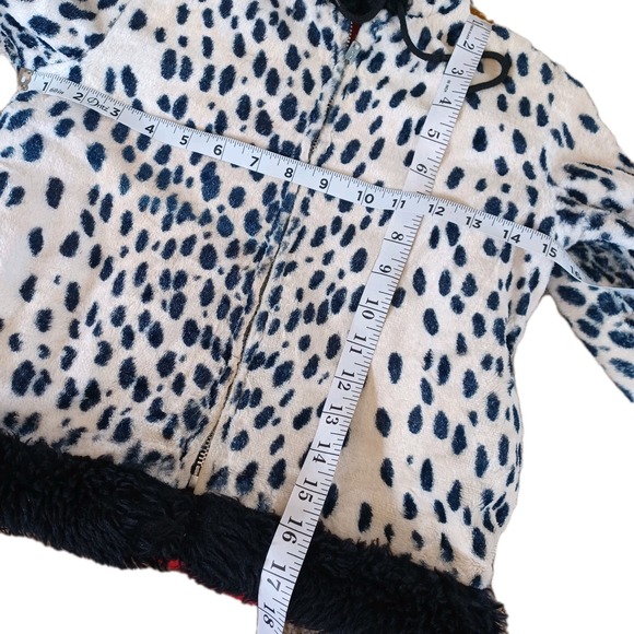 Vintage 1960s Little Girl Faux Fur Dalmation Spot Polka Dots Coat Talon Zip READ - Picture 5 of 16